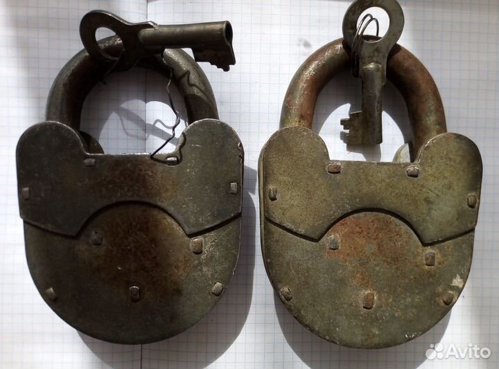 Замок навесной СССР. С ключом. Клеймо