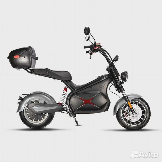 Электроскутер white siberia black SEA 5000W Silver