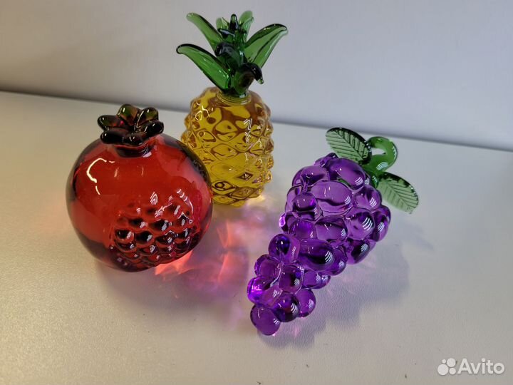 Сувенир из стекла цветного фрукты