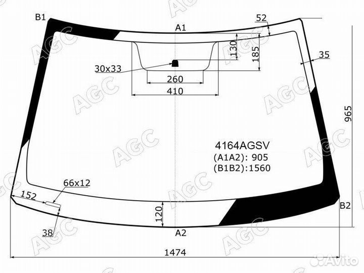 Стекло лобовое hyundai creta 15-21