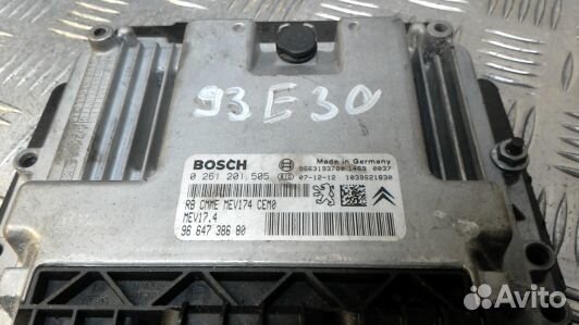 Блок управления двигателем peugeot 308 1 (93E30PF0