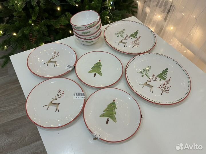 Новогодняя посуда сервиз lc waikiki