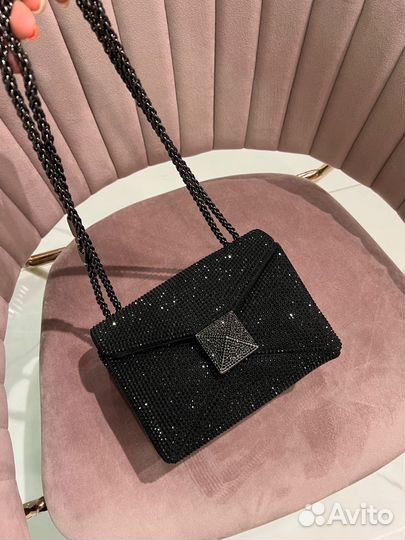 Сумка клатч Valentino со стразами