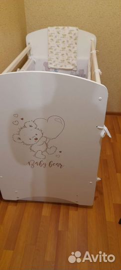 Детская кроватка с ящиками