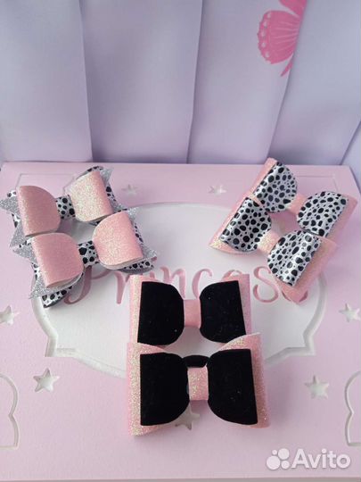 Бантики из эко-кожи