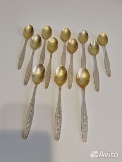 Чайные ложки мельхиор СССР 12 штук
