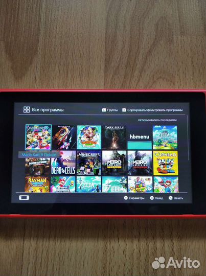 Nintendo Switch V2 Прошитая Mario Edition