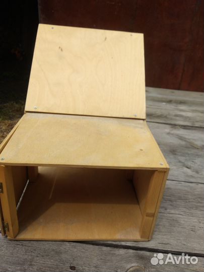 Домик гараж дерево кукольный