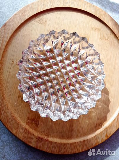 Блюдо ссср, хрусталь