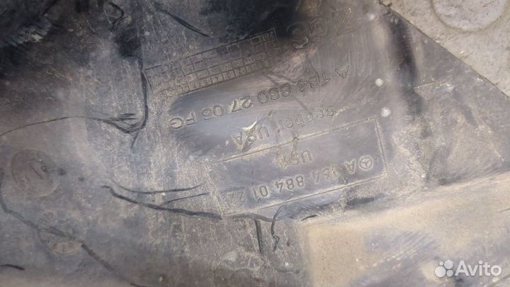 Защита арок (подкрылок) левая передняя Mercedes ML W164, 2005