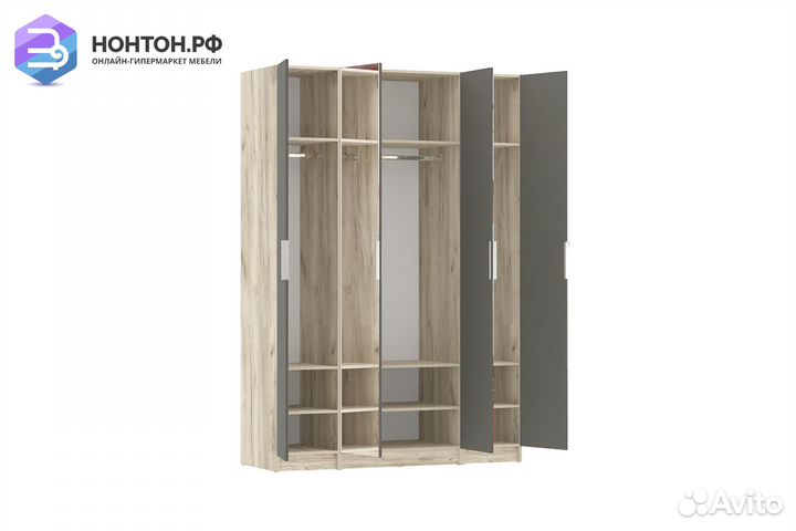 Шкаф Венеция комбинация № 1 дуб серый крафт / граф