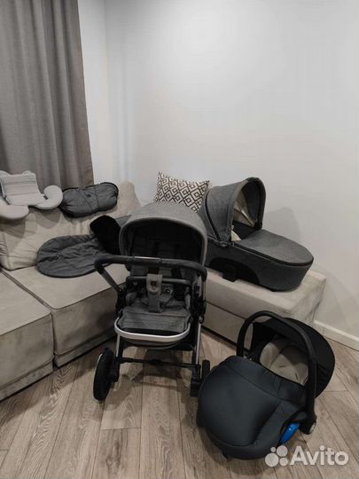 Коляска Moon resea 3 в 1 + зимний комплект