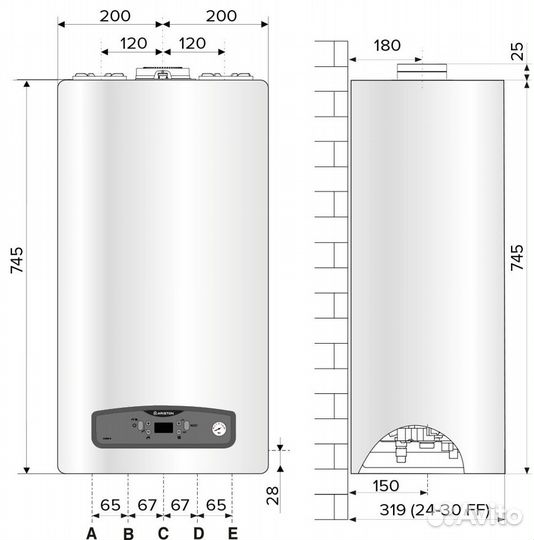 Котел Ariston cares X 24 CF NG