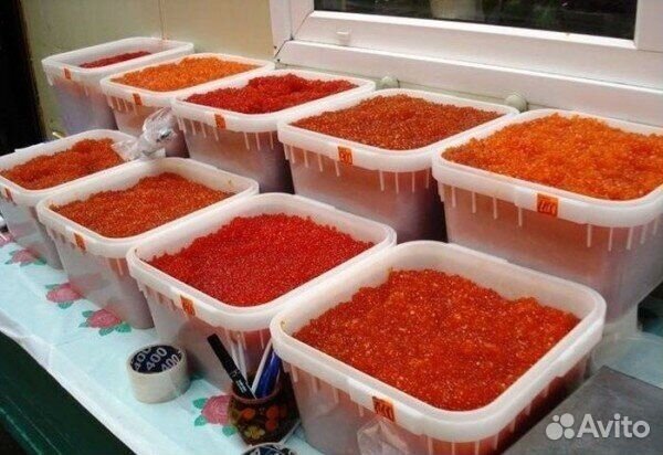 Красная икра кеты