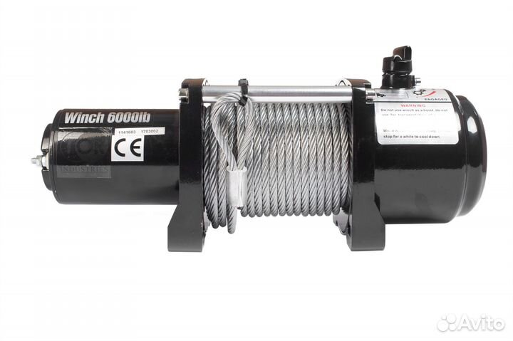 Лебедка автомобильная P8000 12V(3629кг/28м)