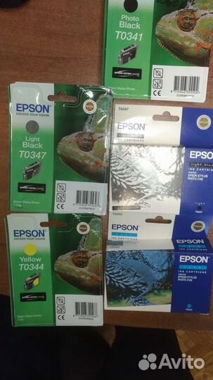 Картридж epson t0341, t0342, t0344, t0347
