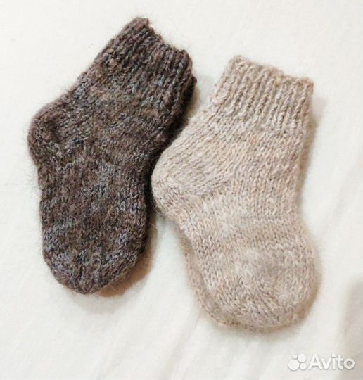Носки детские из собачьей шерсти
