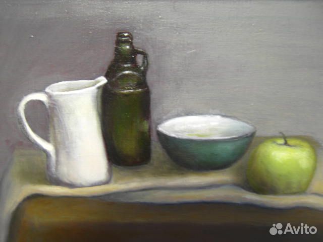 Картина маслом на холсте натюрморт 35х25