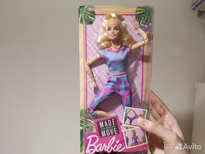 Barbie Безграничные движения блондинка нрфб