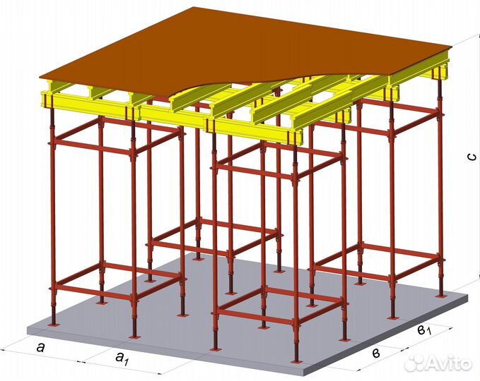 Аренда опалубки перекрытия / расчет бесплатно