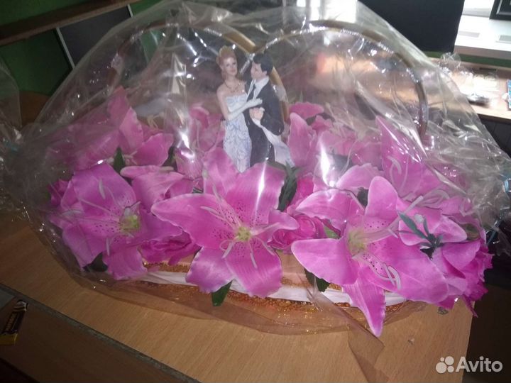 Свадебные кольца на машину