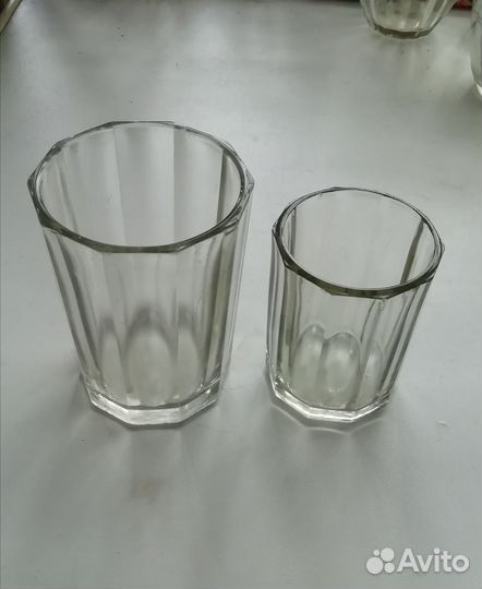 Граненый стакан и стопка СССР. 10 граней