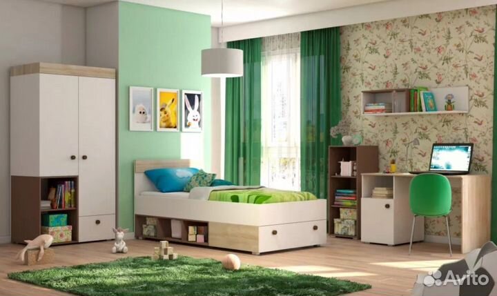 Стол письменный с тумбой новый