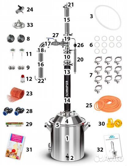 Самогонный аппарат шнапсер хо4-М