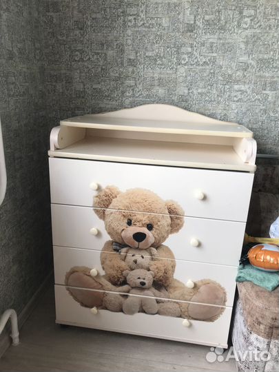 Детский комод с пеленальным столиком