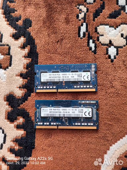 Оперативная память для ноутбука ddr3 2gb