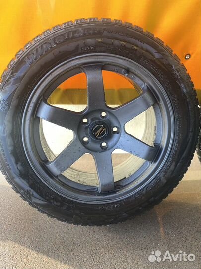 Комплект колес с разноширокими дисками rays