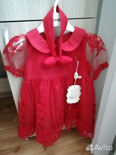 Платье для девочки 74-80