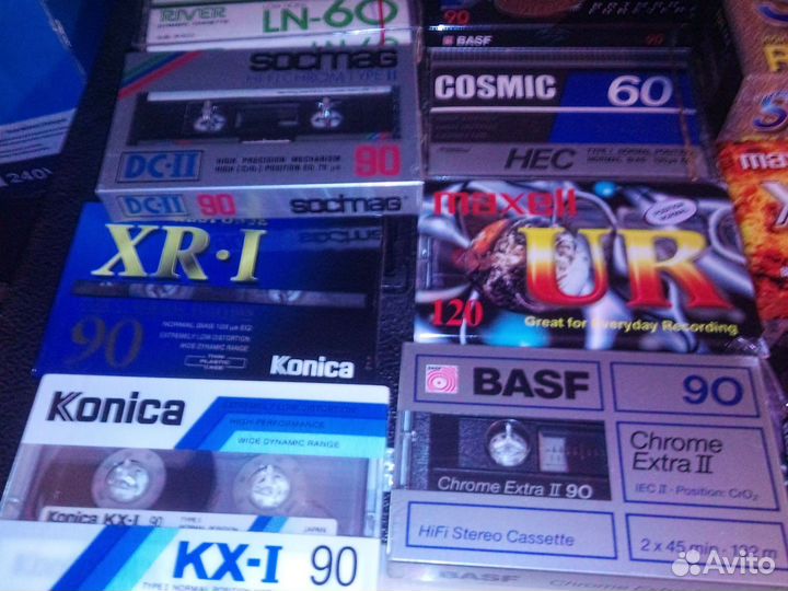 Аудиокассеты запечатанные и б.у