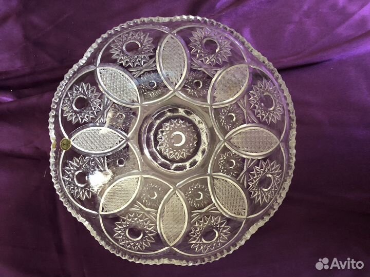 Фруктовница хрустальная