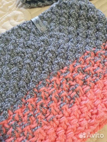 Комплект шапка и снуд для девочки