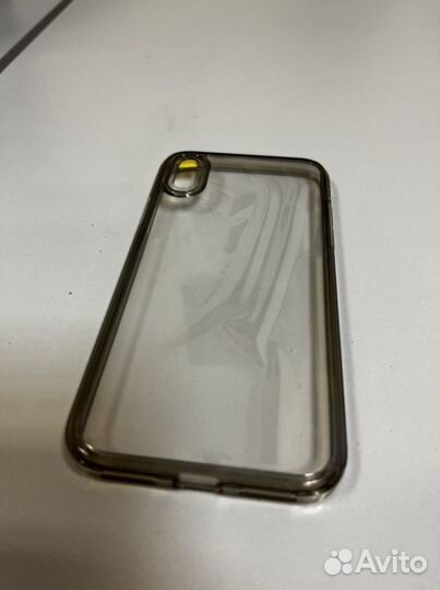 Чехол на iPhone X темно-зеленый