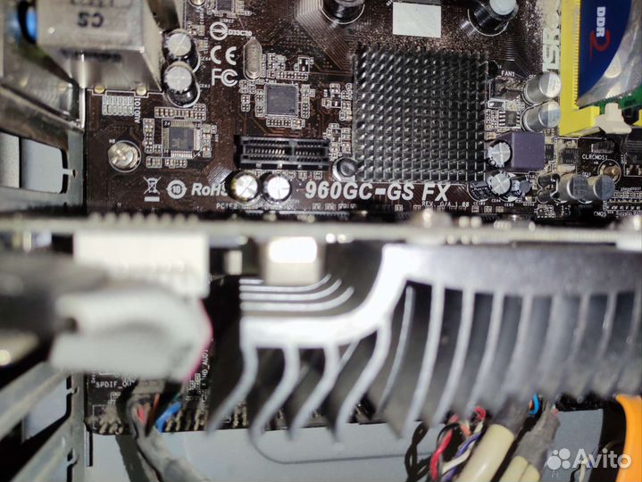 Материнская плата 960gc-gs fx с процессором и озу