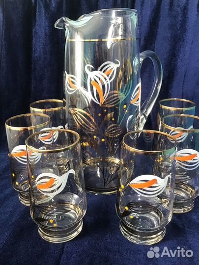 Кувшины и стаканы Чехия Богемия