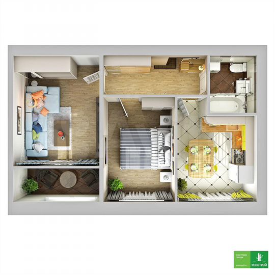 2-к. квартира, 52,4 м², 6/11 эт.