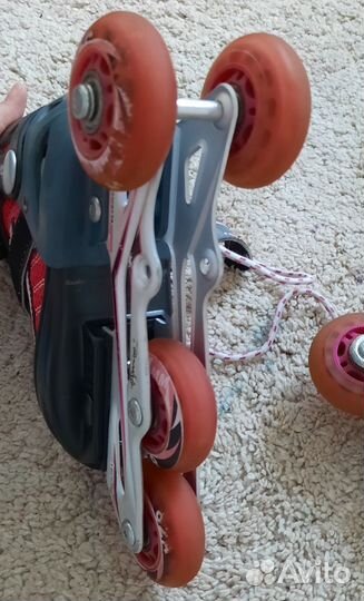 Роликовые коньки детские раздвижные, р.28-31 см