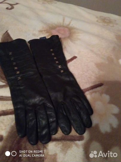 Перчатки кожаные