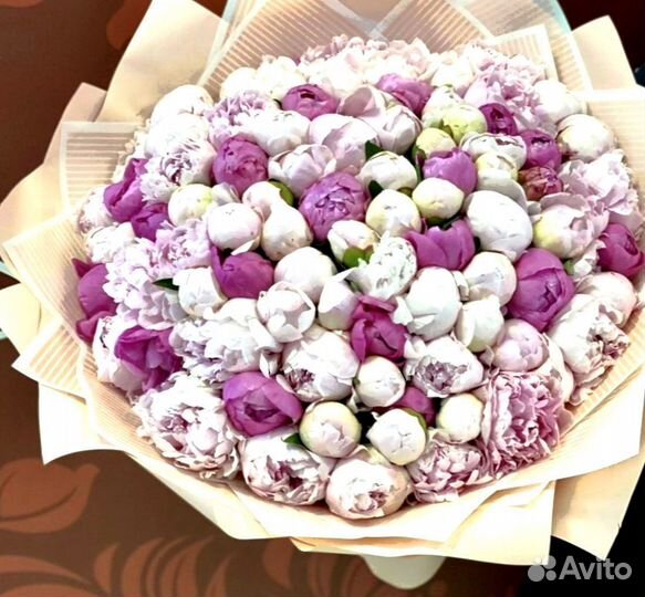 Пионы, заказать букет из пионов с доставкой