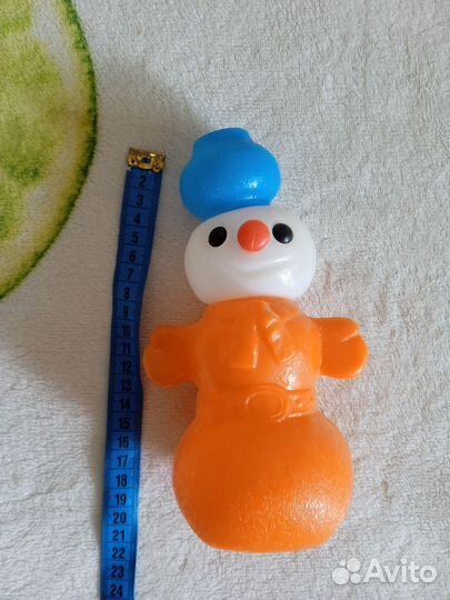 Игрушка СССР пластик. Снеговик