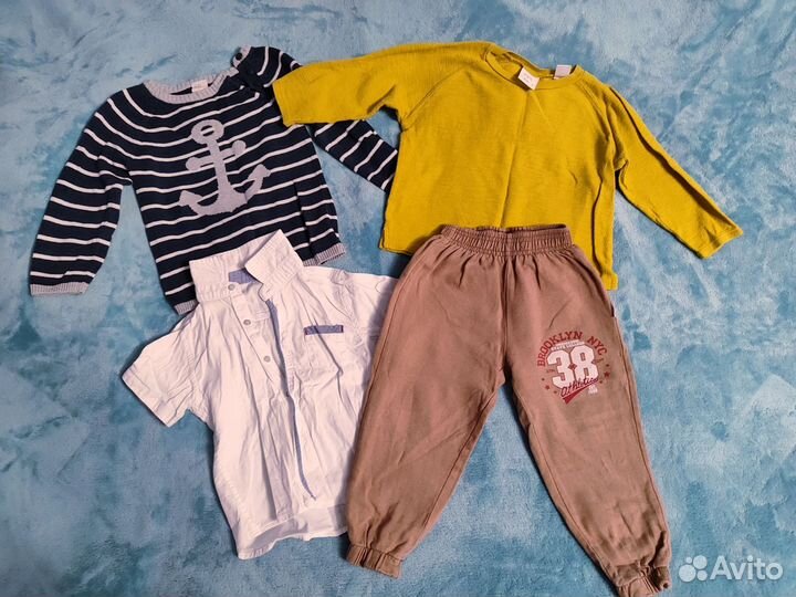 Вещи пакетом на мальчика размер 86-92