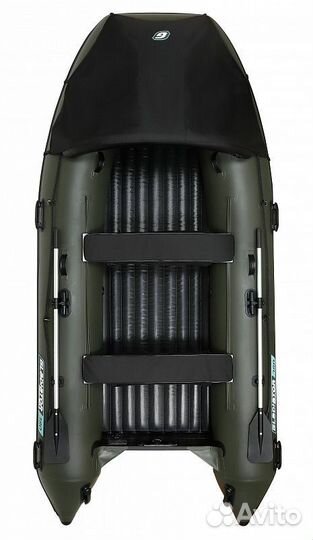 Моторная лодка пвх gladiator e380pro зеленая