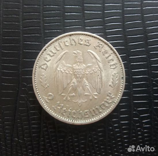 2 марки фридрих шиллер 1934 г. серебро
