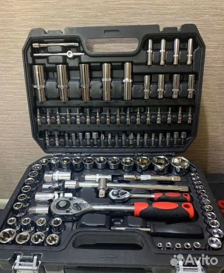 Набор инструментов sato 108 предмет.chrome vanadiu