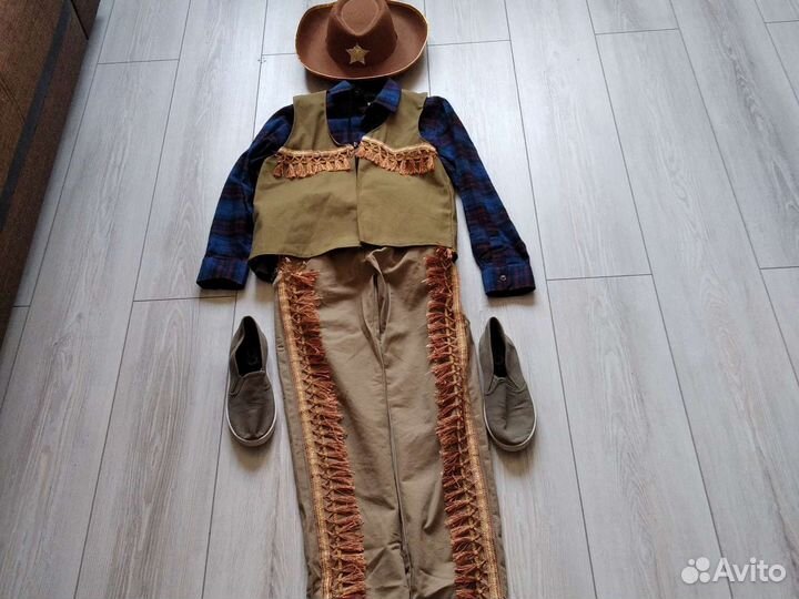 Костюм, Ковбоя одевали один раз. на рост 140-146