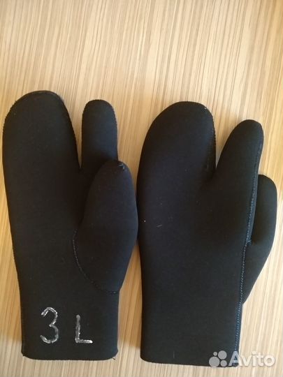 Рукавицы неопреновые трехпалые AquaLung