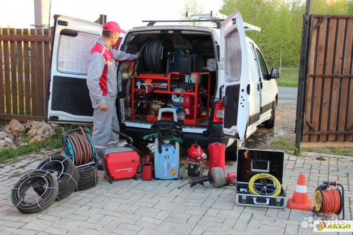 Прочистка канализации, устранение засора